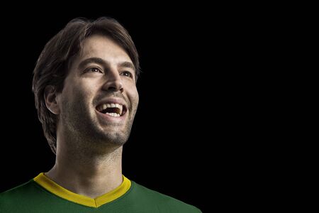 Australian Athlete on a black Background.