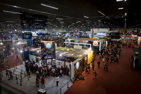 SAO PAULO - DECEMBER 1, 2016: Sao Paulo Comic Con Experience, the annual pop culture and fandom convention in Brazil.のeditorial素材