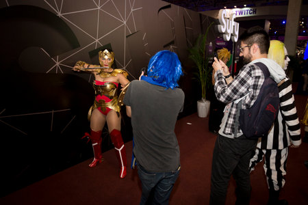 SAO PAULO - DECEMBER 2, 2016: Cosplayer in Sao Paulo Comic Con Experience, the annual pop culture...