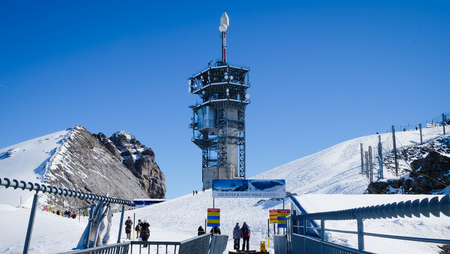 Alps, view from Mt. Titlis in Switzerland.のeditorial素材