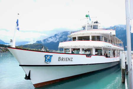 Brienz lake by Brienz cruiseのeditorial素材