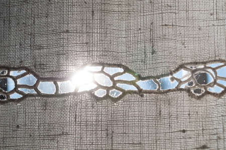 embroidery on linen fabric