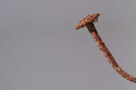 old hand made nail,with rust