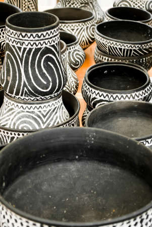 Traditional Romanian pottery festival, Cucuteni and Horezu ceramics.の写真素材