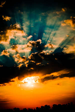 Beautiful summer sunset on the Black Sea coastlineの写真素材