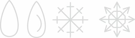 The rain and snow. Meteorology. Elements of the weather forecast design. Template for mobile apps, web apps, and widgets.の写真素材