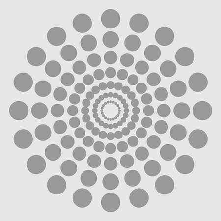 Vector abstraction, illustration of circles Gray pattern texture backgroundのイラスト素材