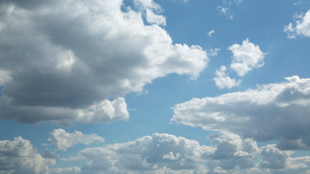Sky with clouds. Beautiful clouds in the sky. Natural beauty.