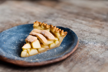 picture of apple pie, healthy dessert, baked food, sweet and sugary