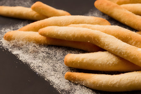 photo of breadsticks, crusty baked food item, high calorie snackの写真素材