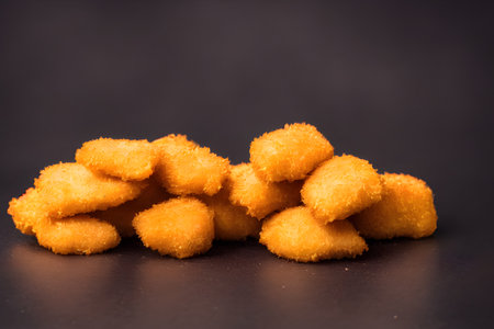 picture of chicken nuggets, made of processed meat, tasty fast food, savoryの写真素材