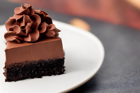 chocolate dessert, sweet and sugary, high calorie fatty foodの写真素材