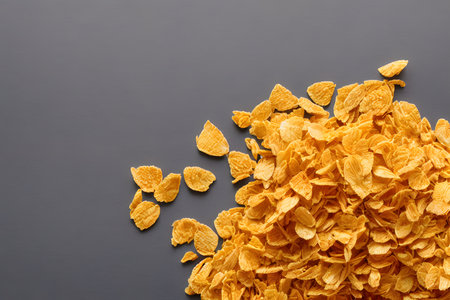 cornflakes, a light food item for breakfast, good for dietingの写真素材