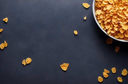 cornflakes, a light food item for breakfast, good for dieting