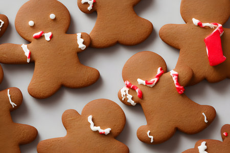gingerbread cookies, traditional english food, gingerbread men