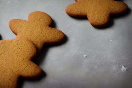 gingerbread cookies, traditional english food, gingerbread menの写真素材