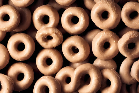 donuts, popular fast food item, good for breakfast or as a snack