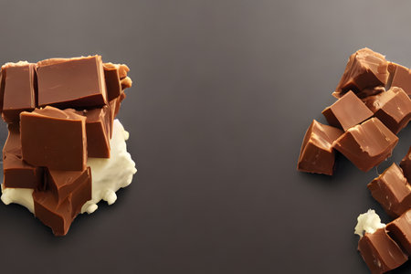 photo of fudge, sweet and sugary dessert, snack foodの写真素材