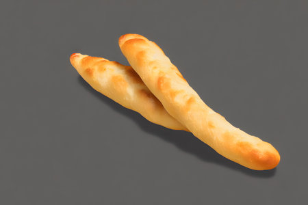 3d rendering illustration of breadsticks, using generative aiの素材