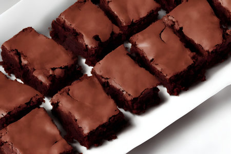 Illustration of brownies, using generative aiの素材