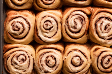 Illustration of cinnamon rolls, using generative aiの素材