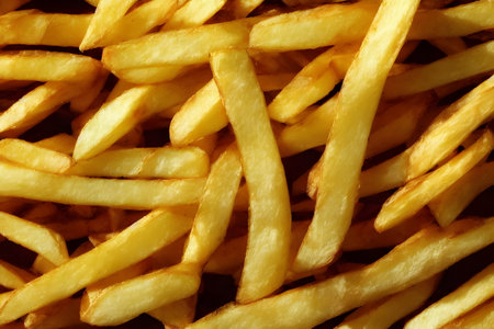 Illustration of french fries, using generative aiの素材
