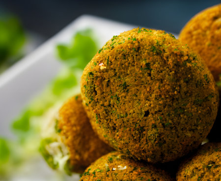 Illustration of falafel, using generative aiの素材