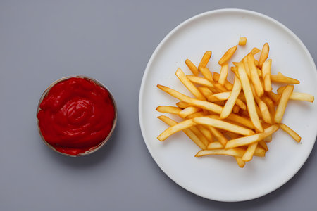 Illustration of french fries, using generative aiの素材