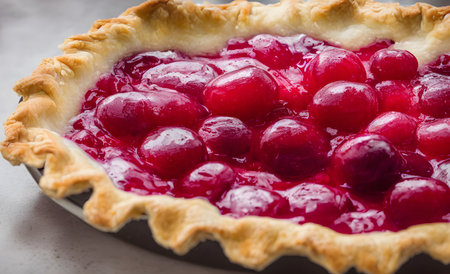 Illustration of cherry pie, using generative aiの素材
