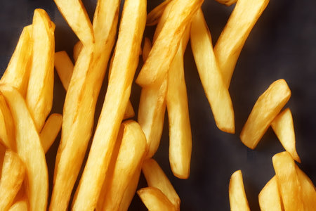 Illustration of french fries, using generative aiの素材