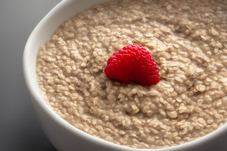 Illustration of oatmeal porridge, using generative aiの素材
