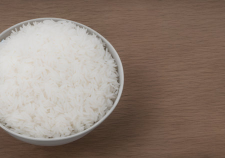 Realistic illustration of raw rice, using Generative AI.の素材