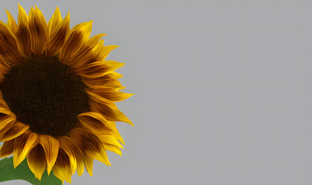 3d rendering illustration of sunflower, using Generative AI.の素材