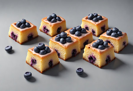 3D small Blueberry Pastriesの素材