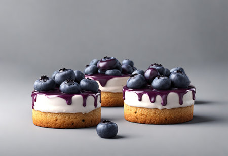 3D small Blueberry Pastriesの素材