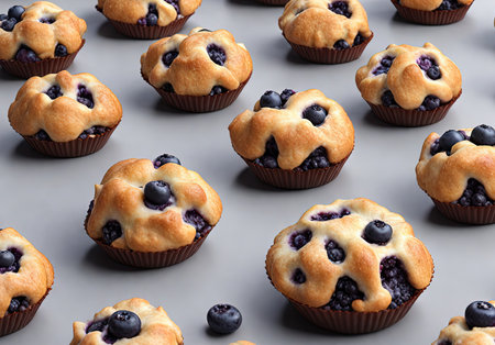 3D small Blueberry Pastriesの素材