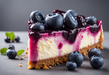 A Decadent Blueberry Cheesecakeの素材