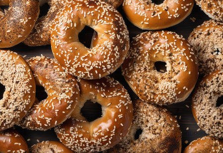 Freshly Baked Sesame Bagelの素材