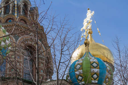 Church of the Savior on Spilled Blood (detail) (Saint Petersburg, Russia)の写真素材
