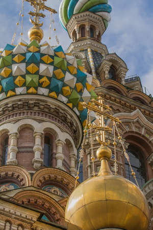 Church of the Savior on Spilled Blood (detail) (Saint Petersburg, Russia)の写真素材
