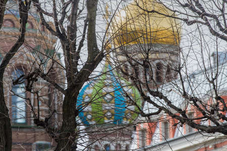 Church of the Savior on Spilled Blood (detail) (Saint Petersburg, Russia)の写真素材
