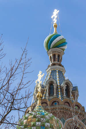 Church of the Savior on Spilled Blood (detail) (Saint Petersburg, Russia)の写真素材