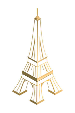Eiffel Tower,
gold, background,のイラスト素材