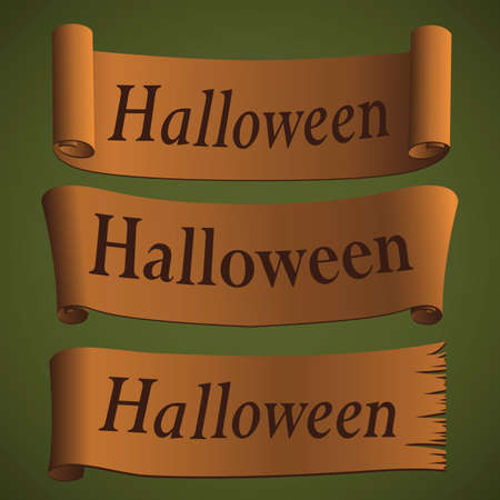 Vector Illustration. Halloween Icons , 3d Collection Stampsのイラスト素材