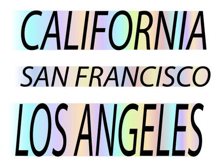 California, San Francisco  t-shirt Creative design, vector illustrationsのイラスト素材