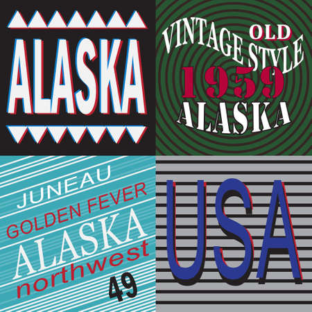 printing T-Shirt Fort Drum, Alaskaのイラスト素材