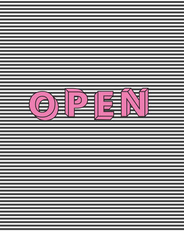 tag, template, typographic, write, openのイラスト素材