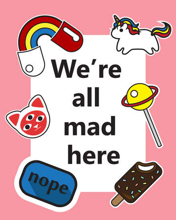 applique for T-shirt Print. vector illustrationのイラスト素材