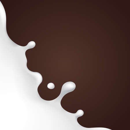 background for design in milk, cream,のイラスト素材