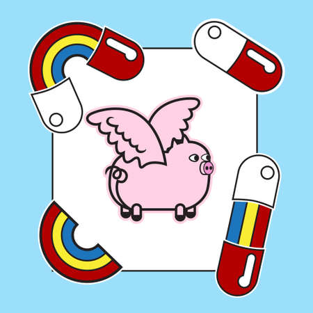 applique for T-shirt Print. vector illustrationのイラスト素材